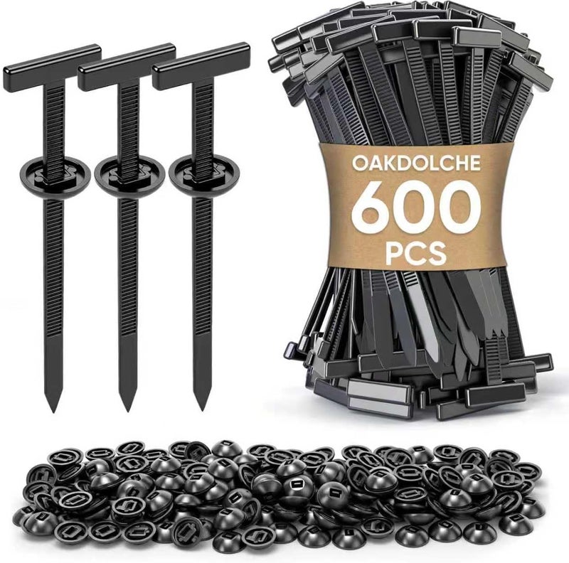 OAKDOLCHE 600Pcs Nylon Universal Cable Tie Buckle for Car, Heavy Duty Self-Locking Zip Ties Fasteners for Car Repair & Home Use, Snap-Fit Bumper Retainer Fender Liner Door Panel Fastener - Image 1